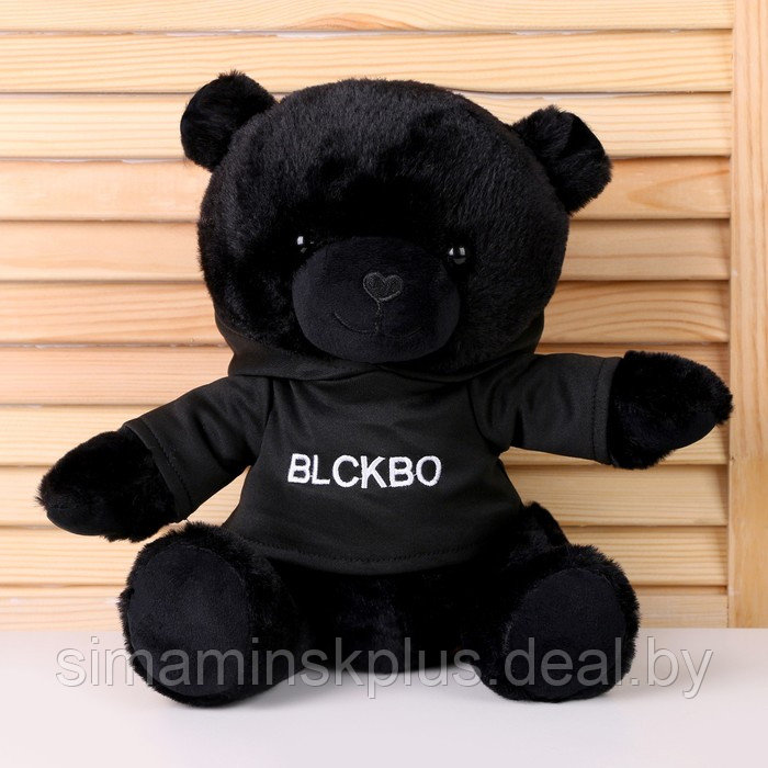 Мягкая игрушка «Чёрный медведь» в кофте, 26 см - фото 1 - id-p213436018