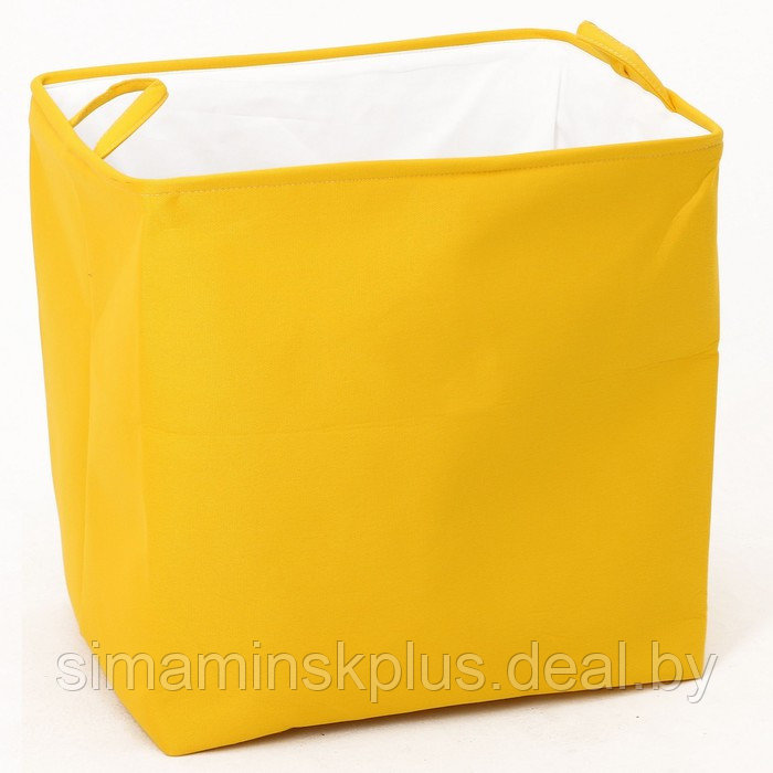 Корзинка для игрушек с затяжкой на веревке, 40 х 50 х 48 см, жёлтая - фото 2 - id-p213436851