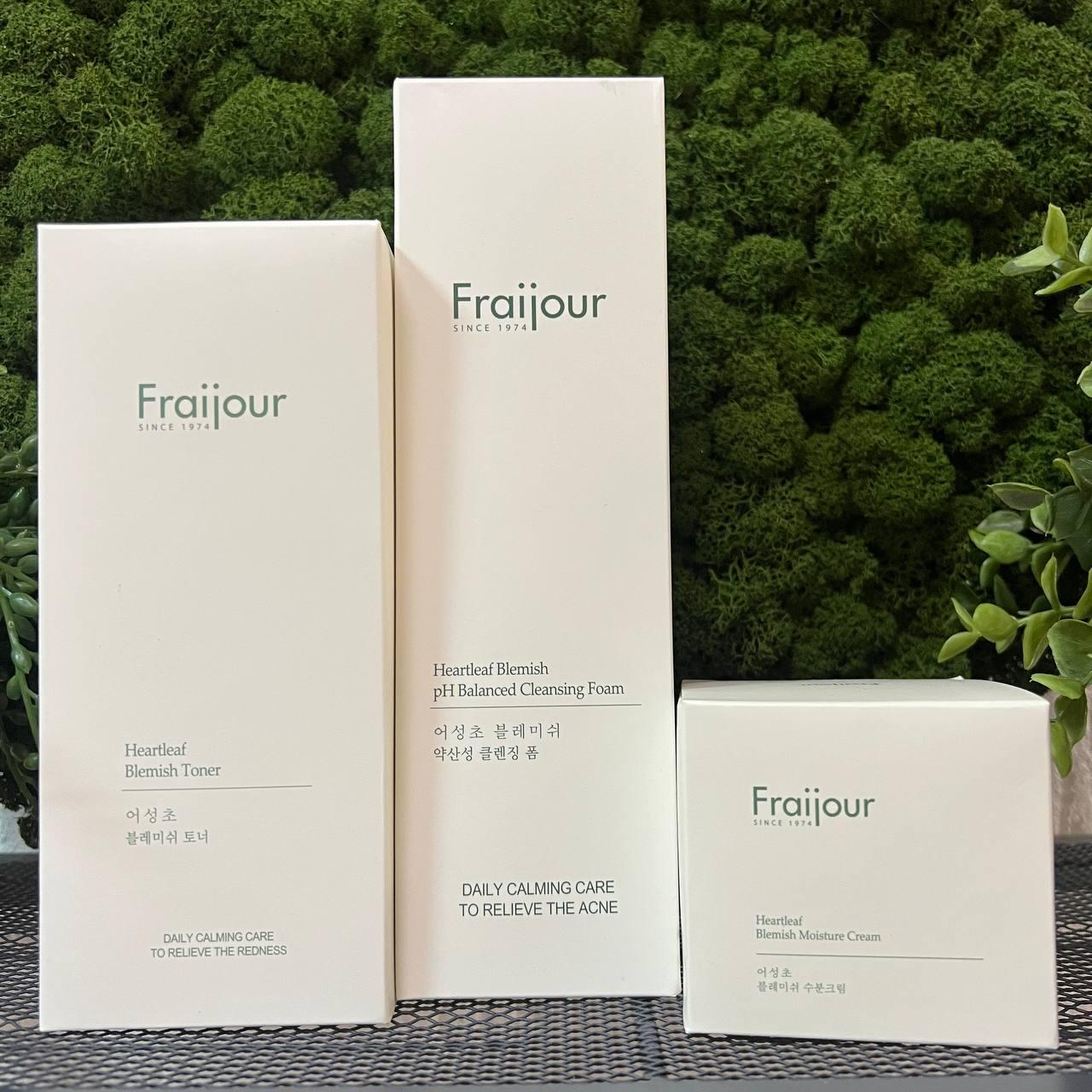 Набор Fraijour для чувствительной проблемной кожи (пенка, тонер, крем) - фото 1 - id-p213438244