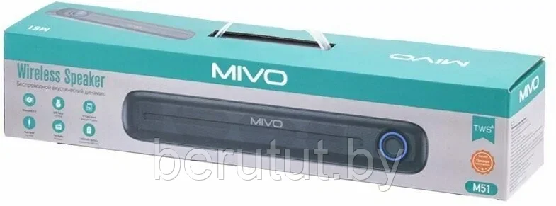 Колонка портативная музыкальная Bluetooth MIVO M51 - фото 8 - id-p213440088