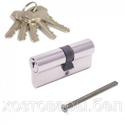 Цилиндровый механизм 60 (30x30) ключ/ключ (никель) PALLADIUM
