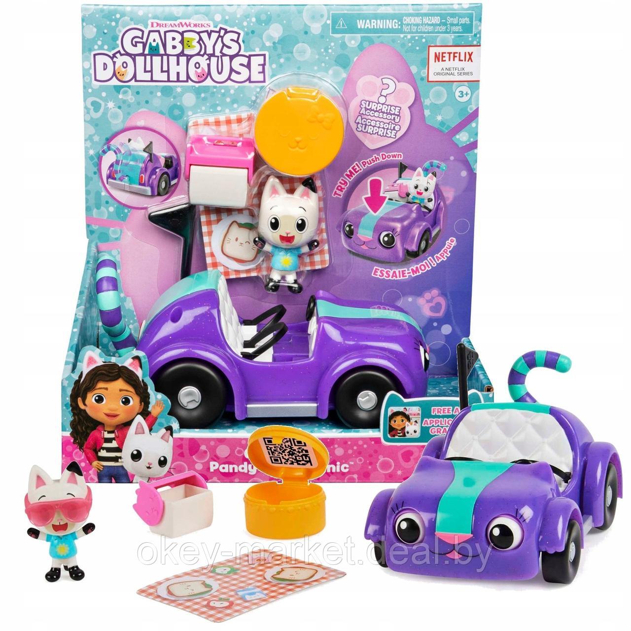 Игровой набор Spin Master Gabby'S Dollhouse с машинкой и фигуркой 6062145