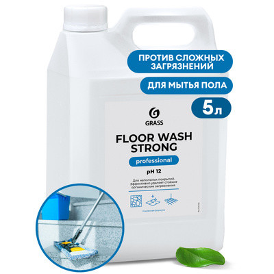 Средство для мытья пола Floor Wash Strong (щелочное) 5,6 кг - фото 1 - id-p213445834