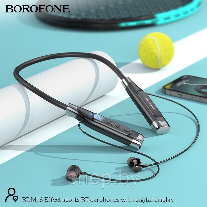 Беспроводные наушники Borofone BDM16 (спортивные) 50 часов музыки!!! цвет: черный - фото 3 - id-p213454199