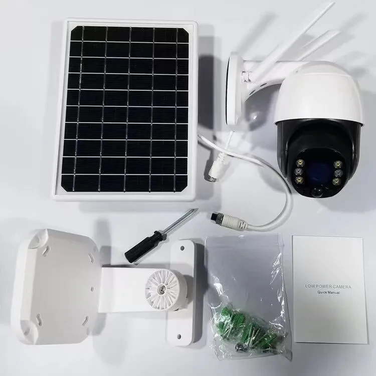 Уличная беспроводная поворотная WiFi Smart камера видеонаблюдения с солнечной батареей 3MP с ночной съемкой - фото 8 - id-p213458082