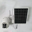 Уличная беспроводная поворотная WiFi Smart камера видеонаблюдения с солнечной батареей 3MP с ночной съемкой, фото 7