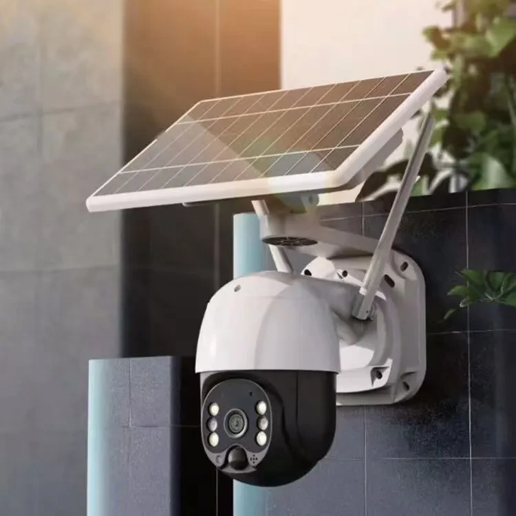 Уличная беспроводная поворотная WiFi Smart камера видеонаблюдения с солнечной батареей 3MP с ночной съемкой