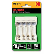 Зарядное устройство C8002B USB для 4 аккумуляторов AA - AAA Kodak