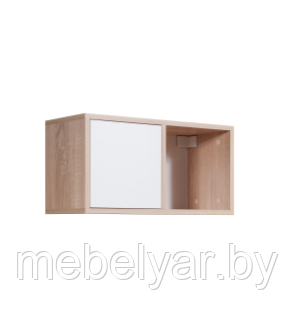 Полка "Куб-3" Мебель Класс Белый/ Дуб сонома - фото 1 - id-p213458762
