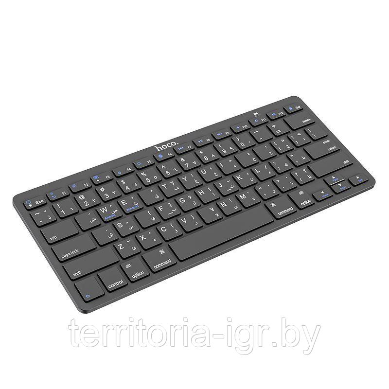 Клавиатура беспроводная Bluetooth + приемник 2.4G DI18 черный Hoco - фото 2 - id-p213458862