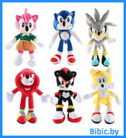 Детская мягкая игрушка Соник, герои мультфильма Sonic, мягкие плюшевые игрушки антистресс для детей и малышей