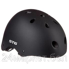 Шлем STG , модель MTV12, размер  S(53-55)cm черный, с фикс застежкой,Х89049