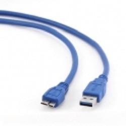Gembird/Cablexpert CCP-mUSB3-AMBM-1 Кабель USB 3.0 Pro , AM/microBM 9P, 30см, экран, синий, пакет - фото 1 - id-p213460763