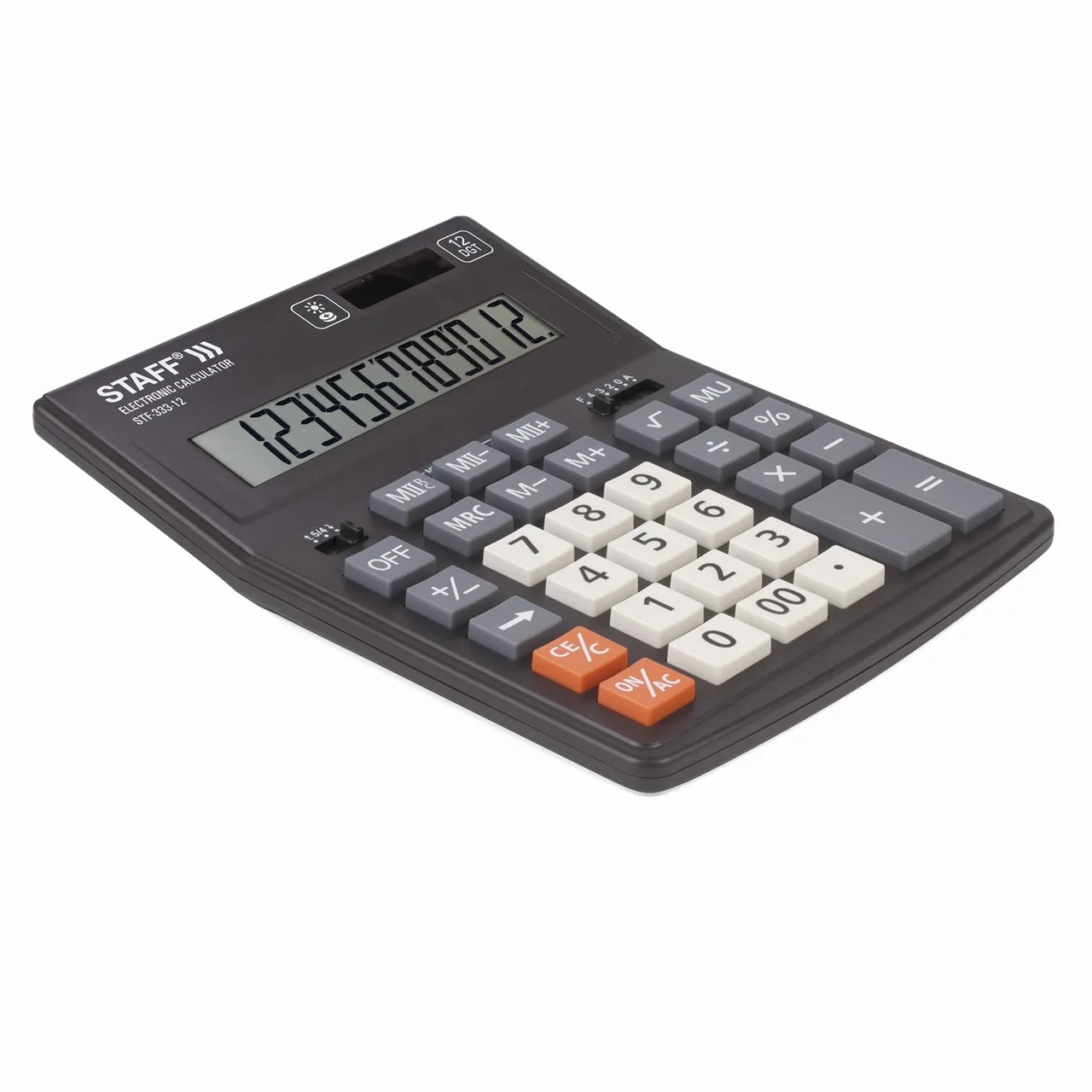 Калькулятор STAFF настольный STF-333 12 разрядов, двойное питание, 200x154 мм - фото 2 - id-p213460984