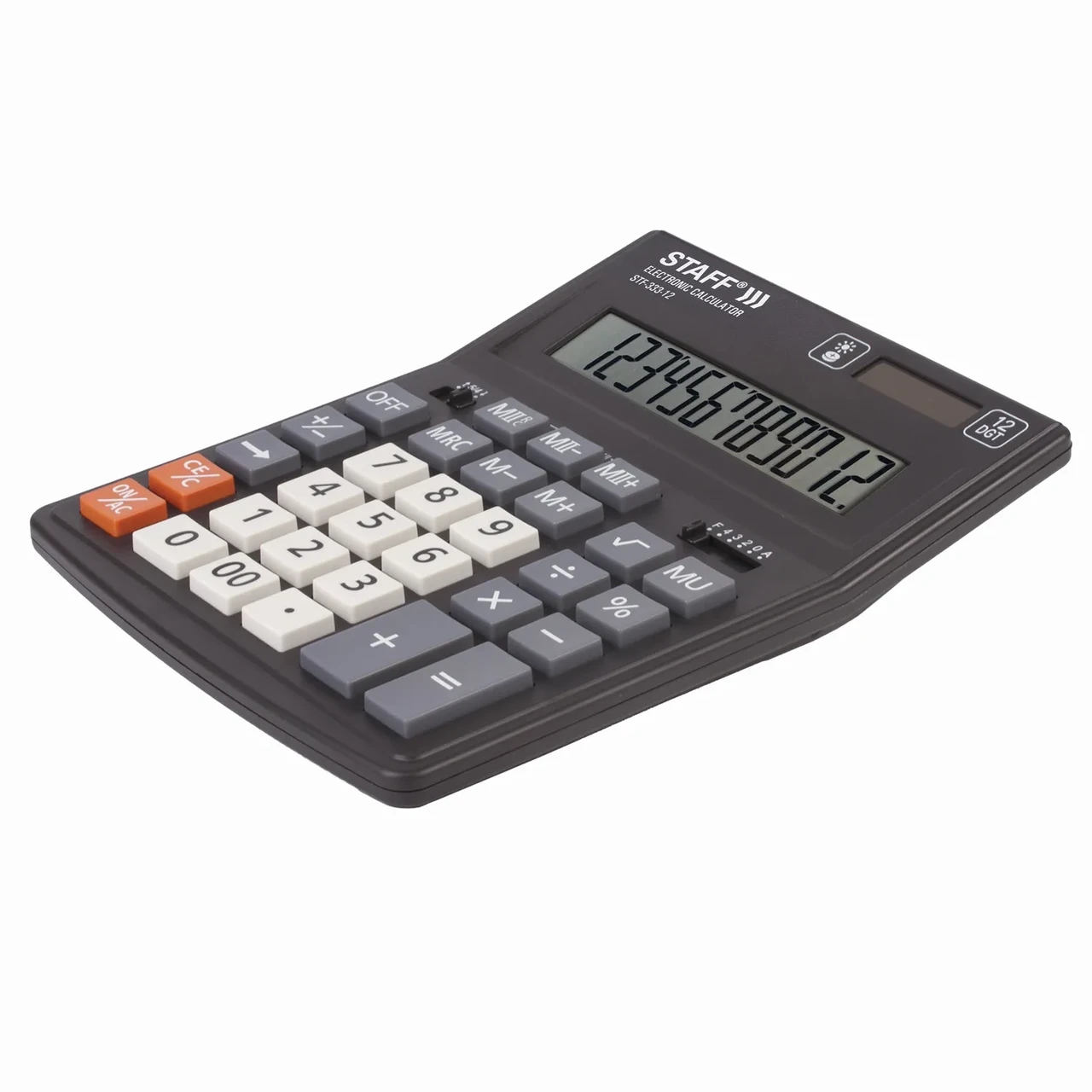 Калькулятор STAFF настольный STF-333 12 разрядов, двойное питание, 200x154 мм - фото 3 - id-p213460984