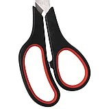 Ножницы STAFF EVERYDAY 215 мм, резиновые вставки, черно-красные, ПВХ чехол, фото 6