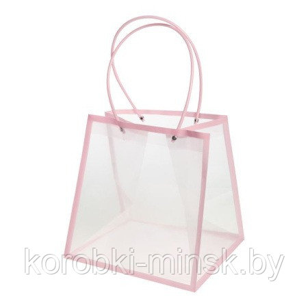 Пакет пластиковый "Кант" 33*33*33 см, влагостойкий. Розовый