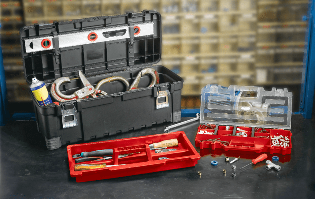 Ящик для инструментов Keter Hawk Tool Box 26'', черный - фото 4 - id-p213461035