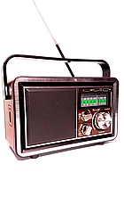Радиоприёмник Golon RX-BT065 FM/AM/SW,USB/SD,Bluetooth, цвет: красный, коричневый, дерево