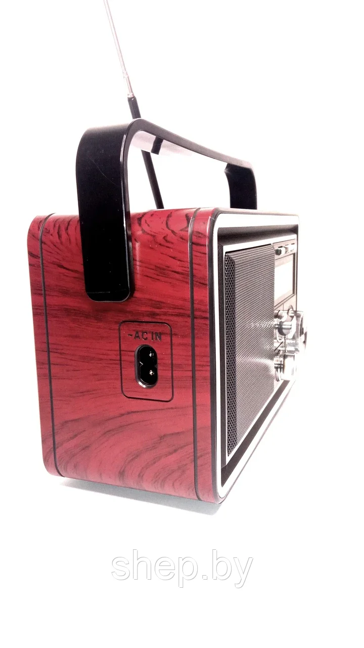 Радиоприёмник Golon RX-BT065 FM/AM/SW,USB/SD,Bluetooth, цвет: красный, коричневый, дерево - фото 5 - id-p213461143