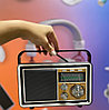 Радиоприёмник Golon RX-BT065 FM/AM/SW,USB/SD,Bluetooth, цвет: красный, коричневый, дерево, фото 9
