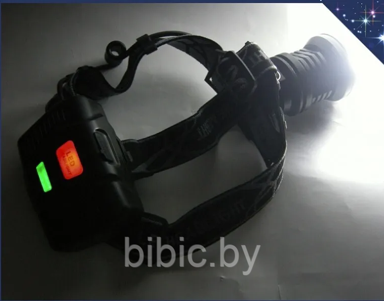 Фонарь налобный HT-799-P90 (АКБ+USB) до 1км, фонарик светодиодный на голову лоб, мощный, влагозащитный - фото 5 - id-p213461144