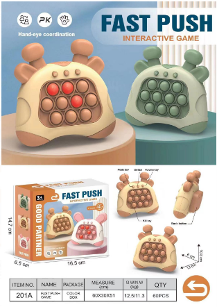 Электронная приставка консоль Pop It Fast Push / Антистресс игрушка для детей и взрослых - фото 9 - id-p207059185