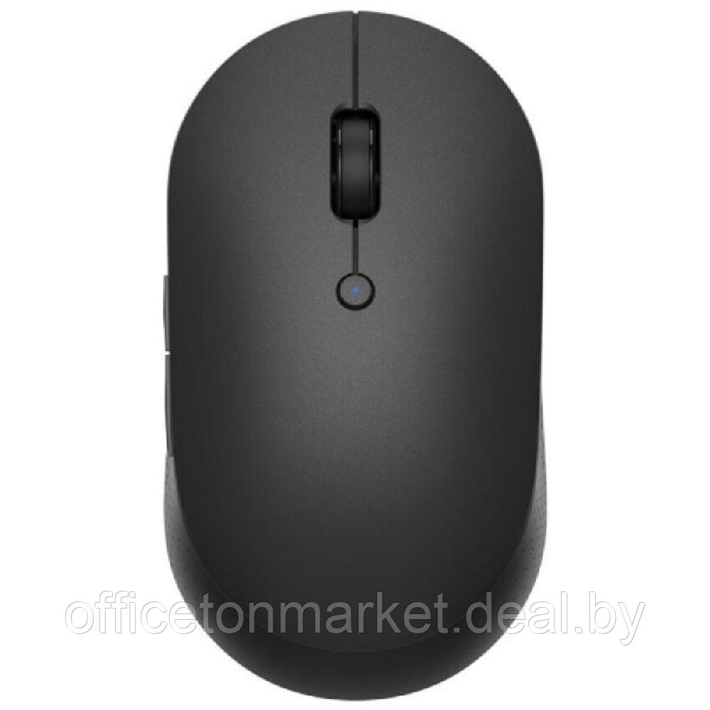 Мышь Xiaomi "Mi Dual Mode Wireless Mouse Silent (HLK4041GL)", беспроводная, 1300 dpi, 4 кнопки, черный - фото 1 - id-p213459441