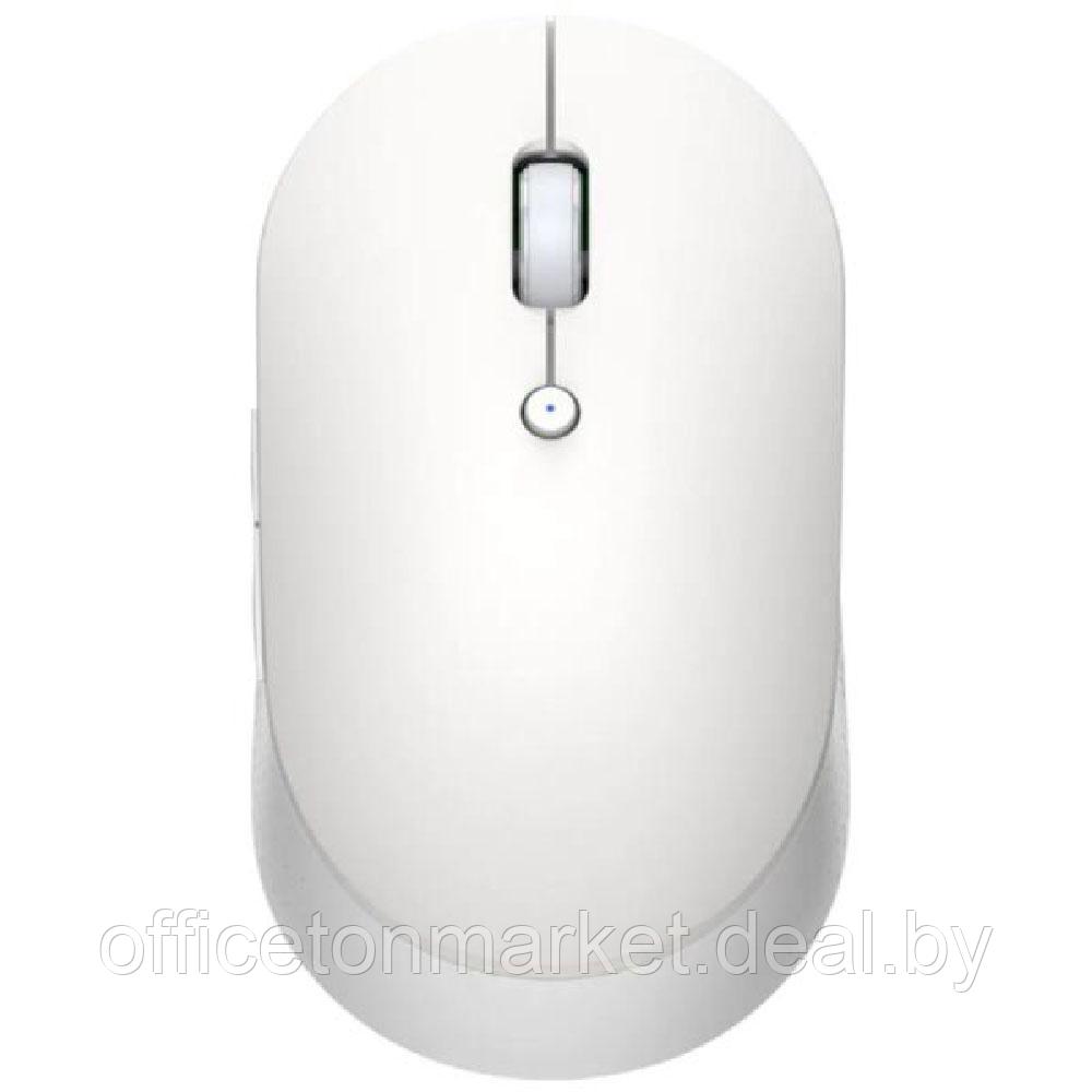 Мышь Xiaomi "Mi Dual Mode Wireless Mouse Silent (HLK4040GL)", беспроводная, 1300 dpi, 4 кнопки, белый - фото 1 - id-p213459442