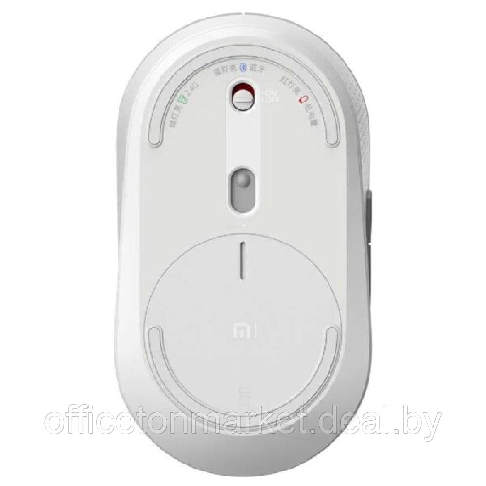 Мышь Xiaomi "Mi Dual Mode Wireless Mouse Silent (HLK4040GL)", беспроводная, 1300 dpi, 4 кнопки, белый - фото 4 - id-p213459442