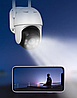 Камера видеонаблюдения уличная на солнечной батарее 4G TP-4 (V380 pro, 3 Мп, 4G от сим карты, автослежение, PT, фото 5