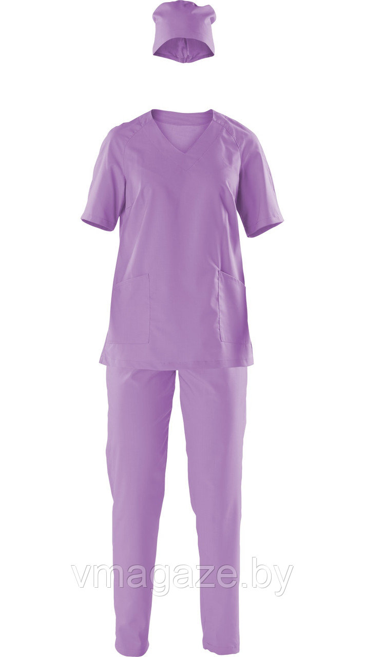 Медицинский костюм "хирург" Леди Доктор (без отделки, цвет светло-сиреневый) - фото 1 - id-p176801137
