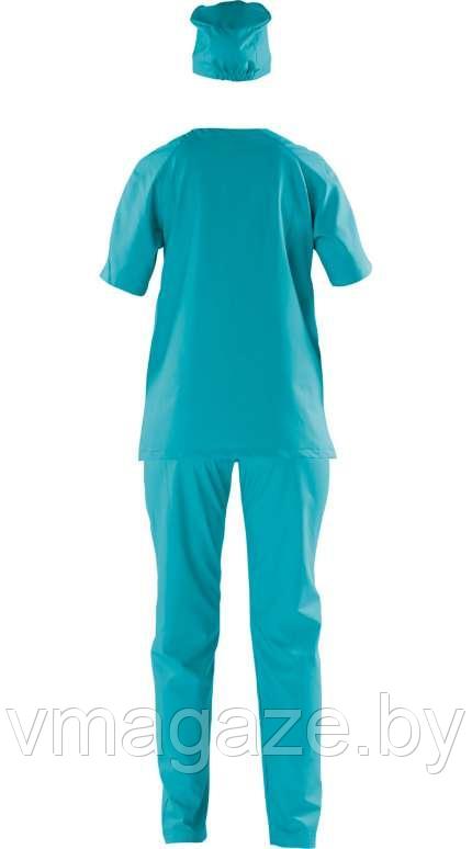 Медицинский костюм "хирург" Леди Доктор (без отделки, цвет бирюзовый) - фото 4 - id-p203591851