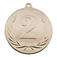 Медаль "Результат" 5 см 2 место ,053-2 Серебристая