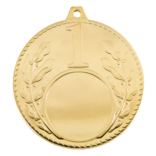 Медаль 5 см 1 место без ленты ,055-1 Золотистый - фото 1 - id-p213464395