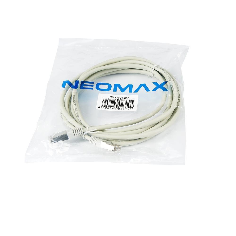 NEOMAX (NM23001-030) Шнур коммут. FTP 3 м., гибкий, Кат. 5е, многожильный - фото 1 - id-p213466171