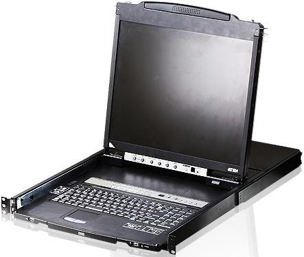 ATEN CL5816NR / 16-портовый KVM-пеКонсоль управления, LCD 19"(1280x1024), лат./рус. клав., 16-портовый - фото 1 - id-p213464986