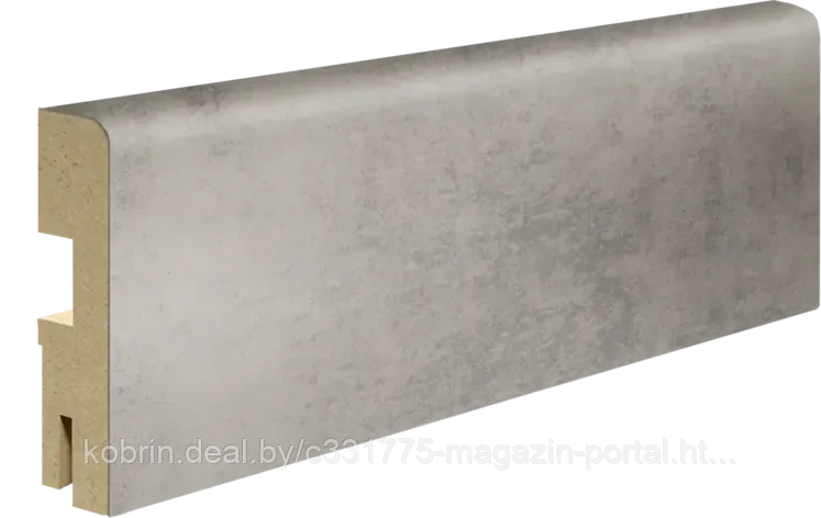 Плинтус экошпон цвет Муар светло-серый, фото 2