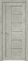 Дверное полотно Master Foil LOFT 3 700х2000 Цвет Бетон светло-серый стекло Мателюкс Графит