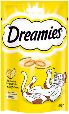 Dreamies подушечки с сыром, 60 гр - фото 1 - id-p213473039