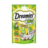 Dreamies подушечки MIX курица и кошачья мята, 60 гр