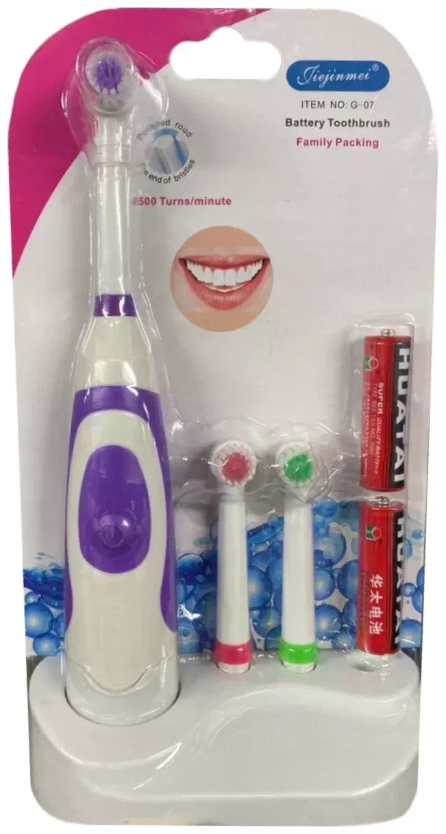 Электрическая зубная щетка Family (Фиолетовый) - фото 1 - id-p175028298