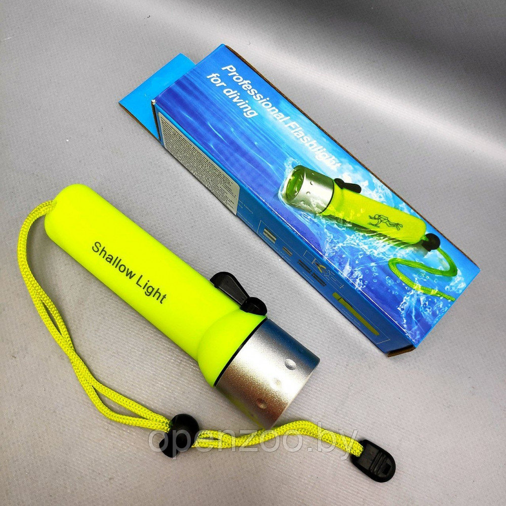 Светодиодный ручной фонарь для дайвинга, охоты и рыбалки, экстремальных условий на батарейках 180 Люмен - фото 7 - id-p212674316