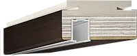 Перекладина дверная для складной двери Экошпон цвет Венге 1000 мм
