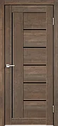 Дверное полотно Экошпон КАНЗАС со стеклом 800х2000 цвет Медь стекло Лакобель черное