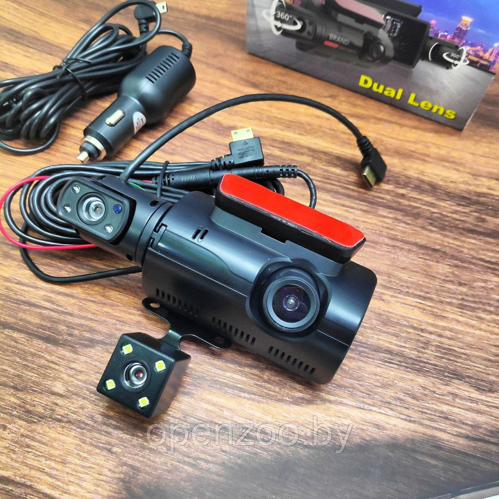 Видеорегистратор Vehicle BlackBOX DVR Dual Lens A68 с тремя камерами для автомобиля (фронт и салон камера - фото 7 - id-p207593449