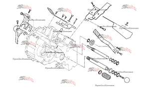 Коробка передач, редуктор привода питателя Claas 09873440 для Claas Yaguar  810