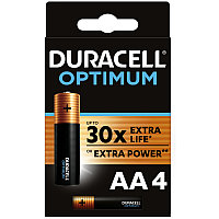 Батарейка Duracell Optimum AA (LR6) алкалиновая, 4BL 5000394158696