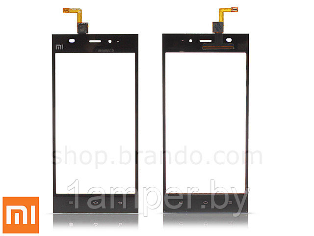 Сенсорный экран (тачскрин) Original Xiaomi Mi3 (M3) Черный