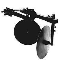 Окучник дисковый 390мм со сцепкой ОД-02/75-1Р-С для мотоблока, культиватора